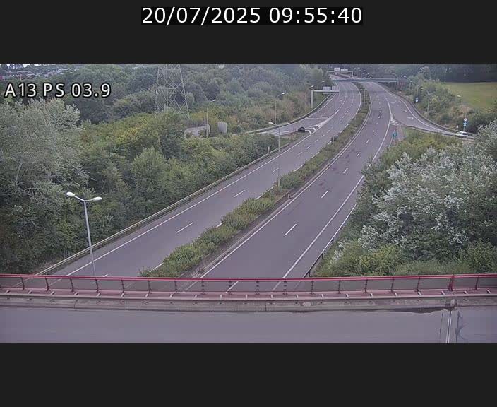 Traffic live webcam Luxembourg Ehlerange - A13 direction Esch-sur-Alzette - BK 6.8