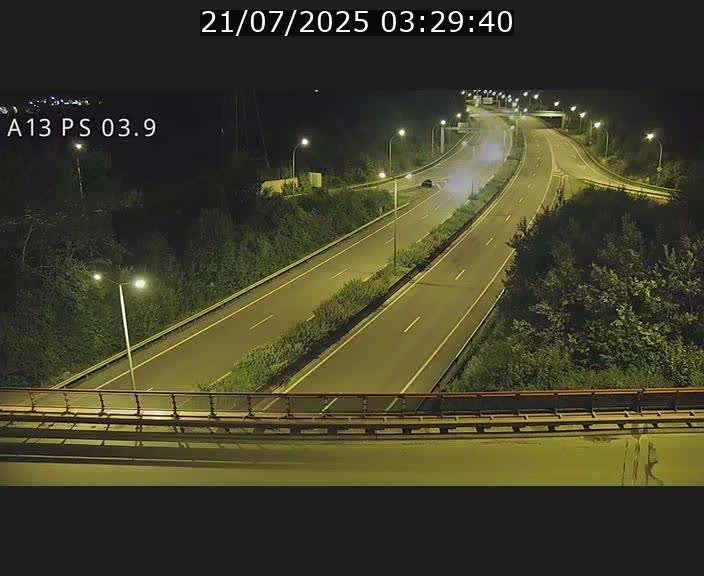 Traffic live webcam Luxembourg Ehlerange - A13 direction Esch-sur-Alzette - BK 6.8