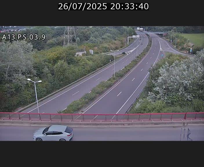 Traffic live webcam Luxembourg Differdange - A13 direction Esch-sur-Alzette - BK 3.9