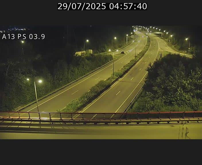 Traffic live webcam Luxembourg Ehlerange - A13 direction Esch-sur-Alzette - BK 6.8