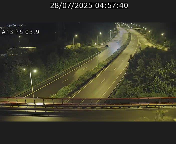 Traffic live webcam Luxembourg Ehlerange - A13 direction Esch-sur-Alzette - BK 6.8