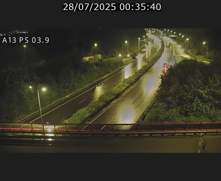 Traffic live webcam Luxembourg Differdange - A13 direction Esch-sur-Alzette - BK 3.9