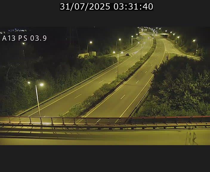 Traffic live webcam Luxembourg Differdange - A13 direction Esch-sur-Alzette - BK 3.9