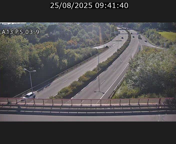 Traffic live webcam Luxembourg Ehlerange - A13 direction Esch-sur-Alzette - BK 6.8