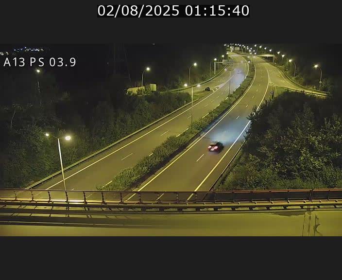 Traffic live webcam Luxembourg Differdange - A13 direction Esch-sur-Alzette - BK 3.9