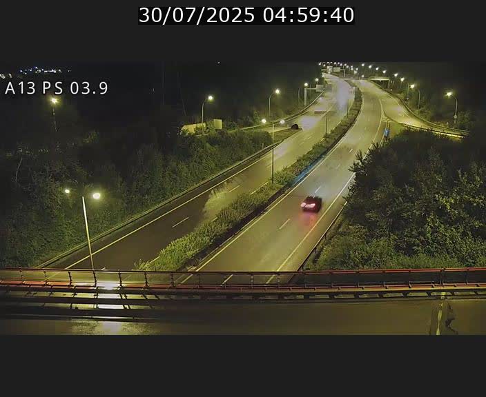 Traffic live webcam Luxembourg Differdange - A13 direction Esch-sur-Alzette - BK 3.9
