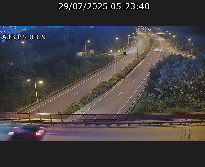 Traffic live webcam Luxembourg Differdange - A13 direction Esch-sur-Alzette - BK 3.9