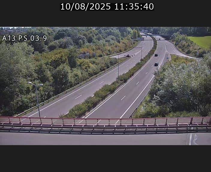 Traffic live webcam Luxembourg Ehlerange - A13 direction Esch-sur-Alzette - BK 6.8