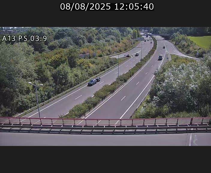 Traffic live webcam Luxembourg Differdange - A13 direction Esch-sur-Alzette - BK 3.9
