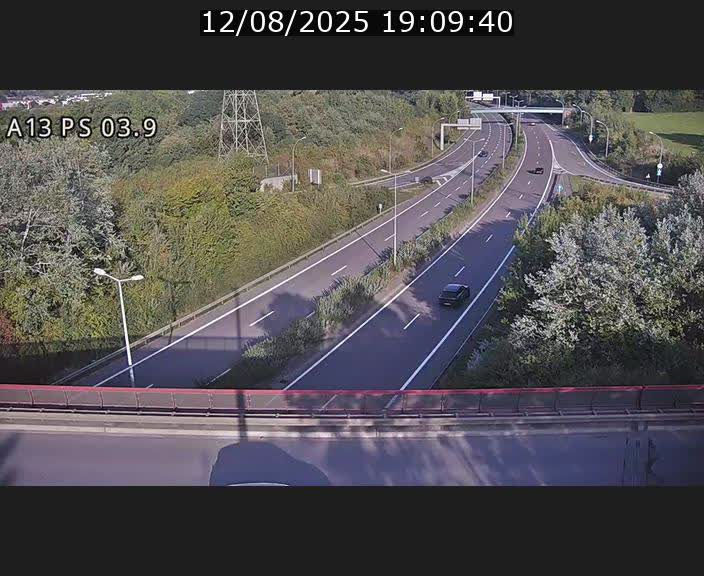 Traffic live webcam Luxembourg Differdange - A13 direction Esch-sur-Alzette - BK 3.9