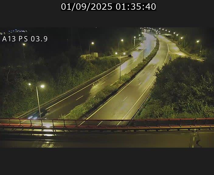Traffic live webcam Luxembourg Differdange - A13 direction Esch-sur-Alzette - BK 3.9