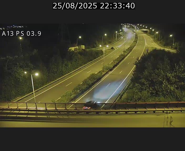 Traffic live webcam Luxembourg Differdange - A13 direction Esch-sur-Alzette - BK 3.9