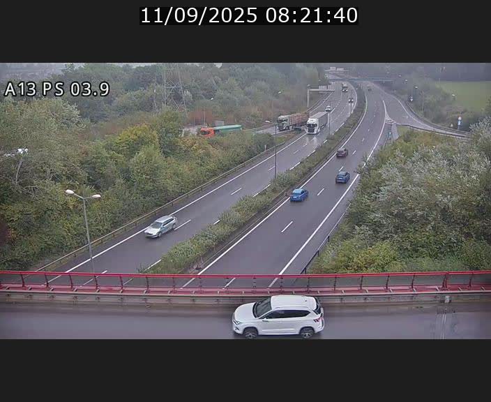 Traffic live webcam Luxembourg Ehlerange - A13 direction Esch-sur-Alzette - BK 6.8