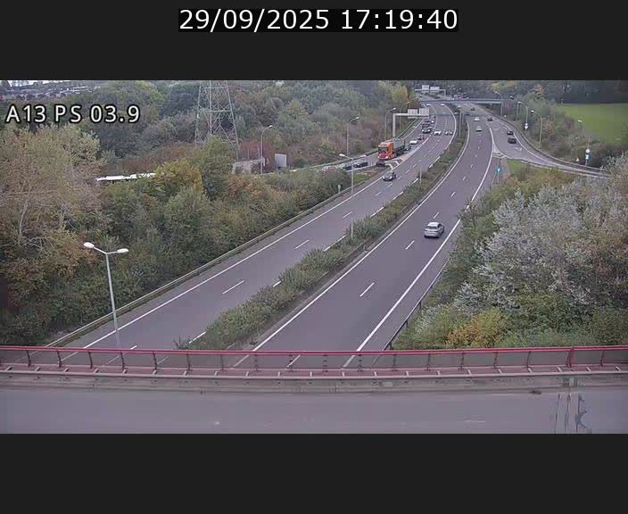 Traffic live webcam Luxembourg Ehlerange - A13 direction Esch-sur-Alzette - BK 6.8