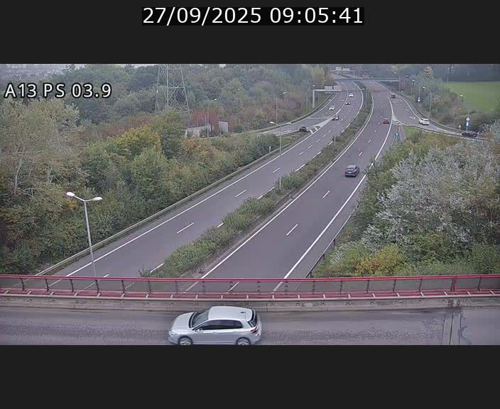 Traffic live webcam Luxembourg Ehlerange - A13 direction Esch-sur-Alzette - BK 6.8