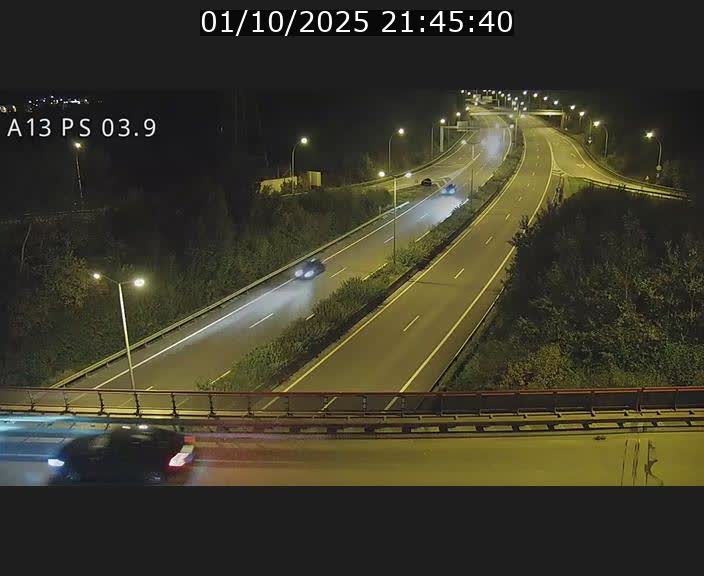 Traffic live webcam Luxembourg Ehlerange - A13 direction Esch-sur-Alzette - BK 6.8