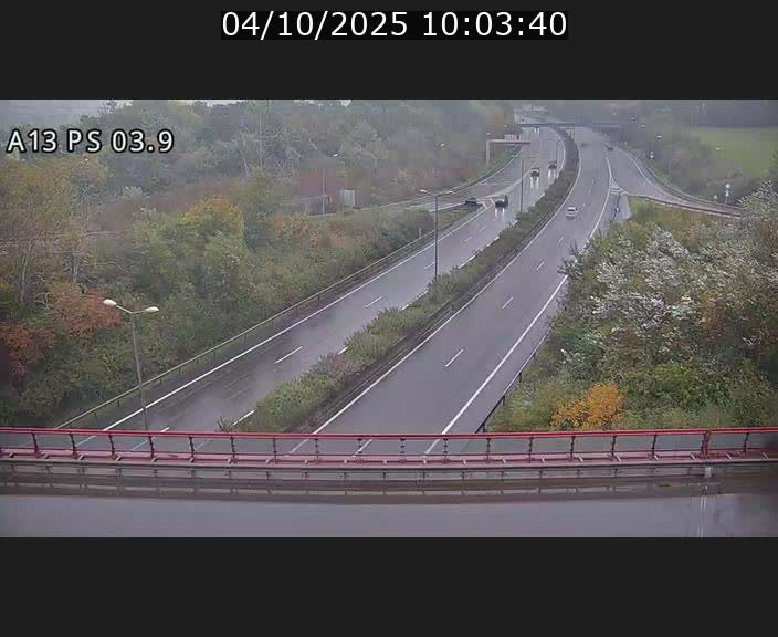 Traffic live webcam Luxembourg Ehlerange - A13 direction Esch-sur-Alzette - BK 6.8