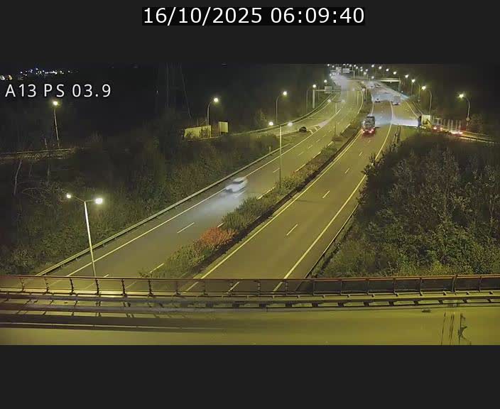 Traffic live webcam Luxembourg Ehlerange - A13 direction Esch-sur-Alzette - BK 6.8