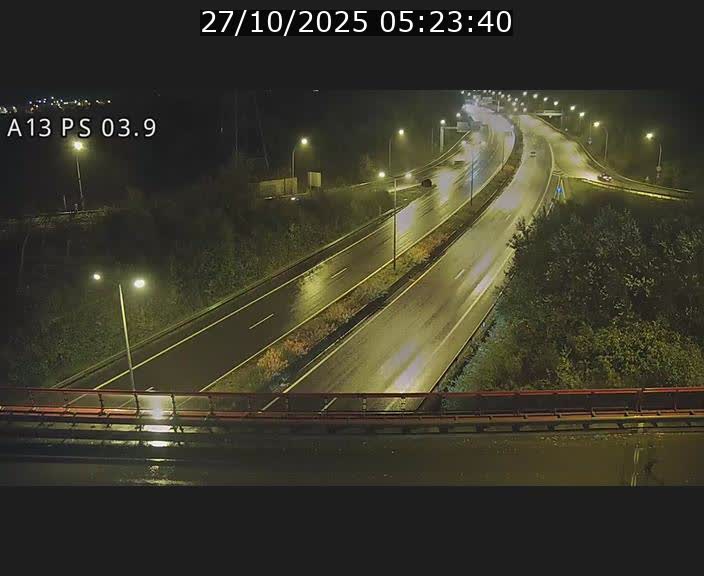 Traffic live webcam Luxembourg Ehlerange - A13 direction Esch-sur-Alzette - BK 6.8