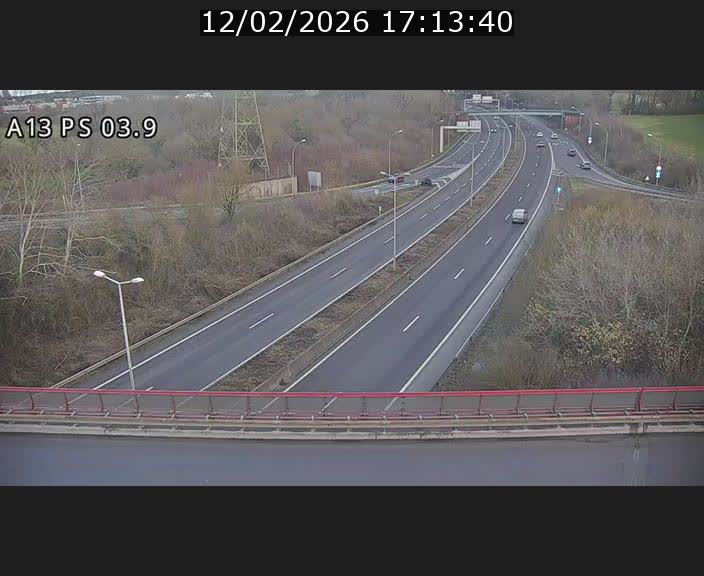Traffic live webcam Luxembourg Differdange - A13 direction Esch-sur-Alzette - BK 3.9