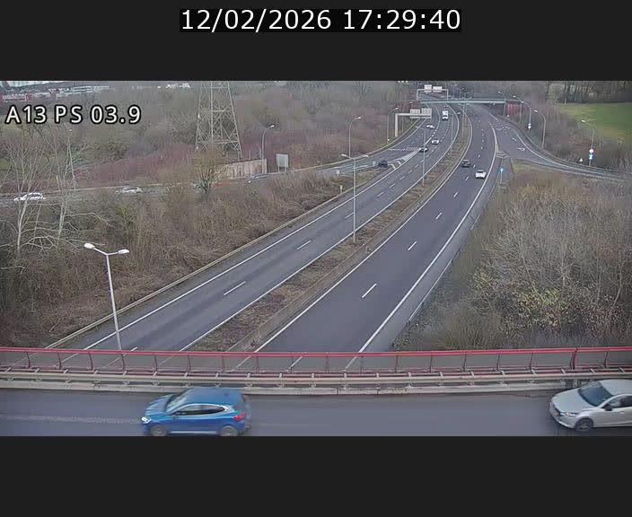 Traffic live webcam Luxembourg Differdange - A13 direction Esch-sur-Alzette - BK 3.9
