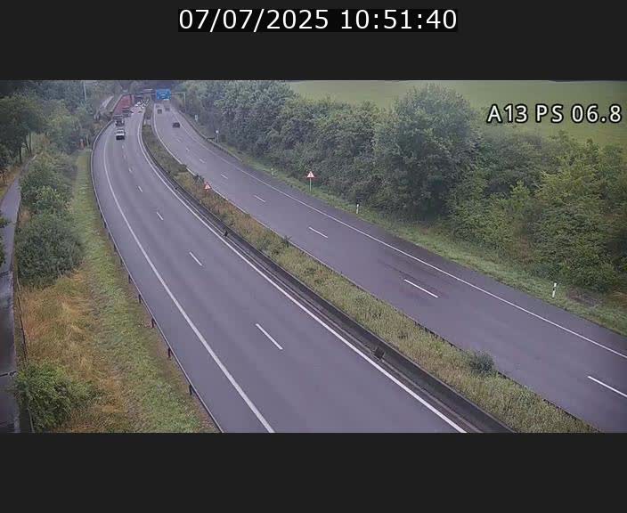 Traffic live webcam Luxembourg Ehlerange - A13 direction Esch-sur-Alzette - BK 6.8