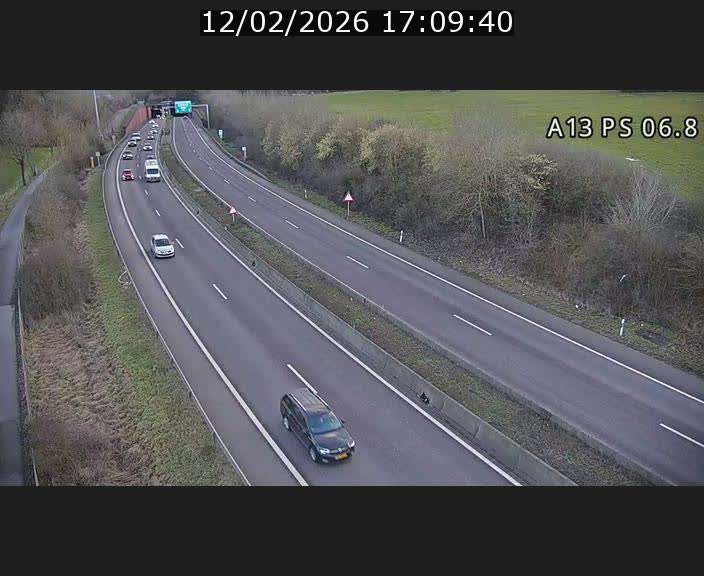 Traffic live webcam Luxembourg Ehlerange - A13 direction Esch-sur-Alzette - BK 6.8