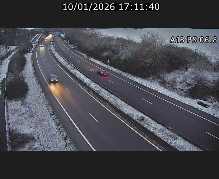 Traffic live webcam Luxembourg Ehlerange - A13 direction Esch-sur-Alzette - BK 6.8