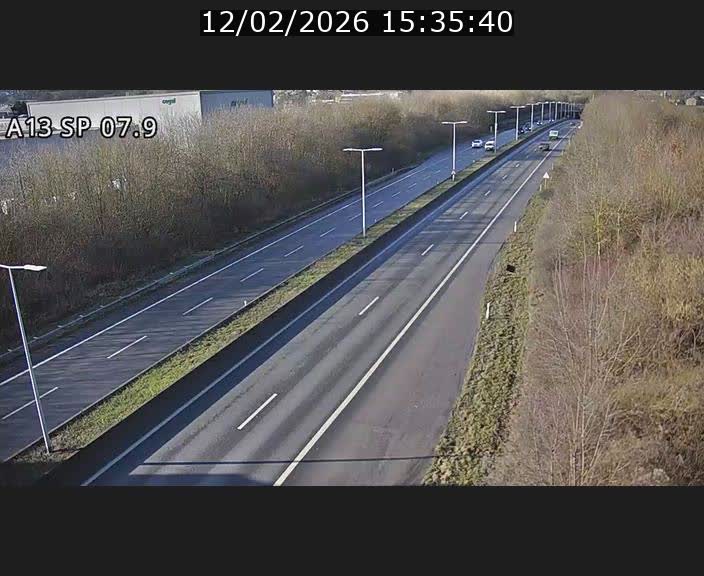 Traffic live webcam Luxembourg Jonction Lankelz - A13 direction Pétange - BK 7.9