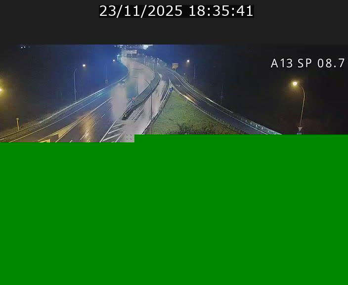 <h2>Traffic live webcam Luxembourg Jonction Lankelz - A13 direction Pétange - BK 8.7 </h2>