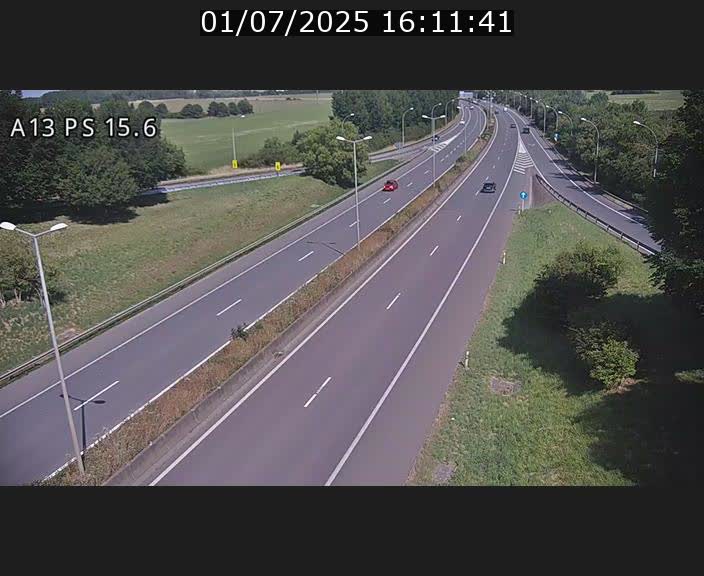 Traffic live webcam Luxembourg Kayl - A13 direction Dudelange - BK 15.6