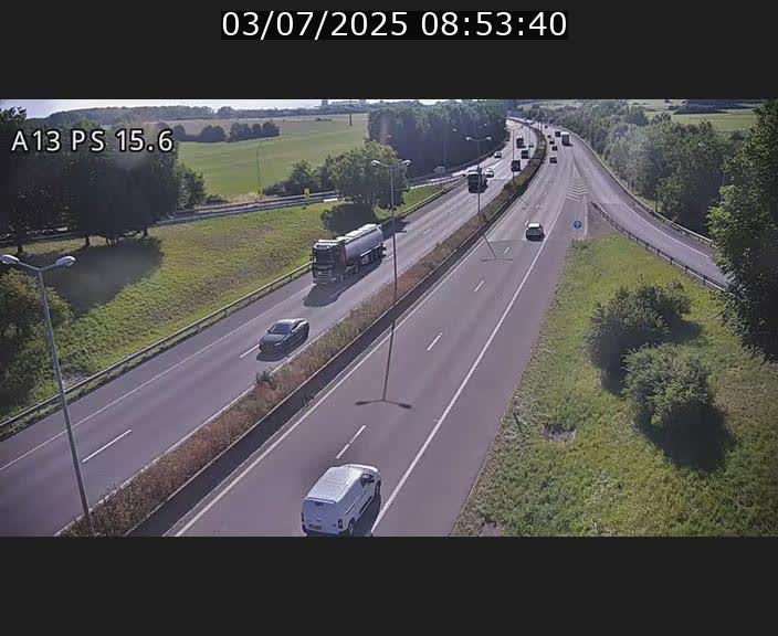 <h2>Traffic live webcam Luxembourg Kayl - A13 direction Dudelange - BK 15.6</h2>