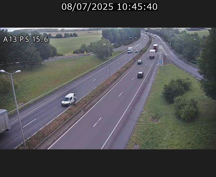 <h2>Traffic live webcam Luxembourg Kayl - A13 direction Dudelange - BK 15.6</h2>