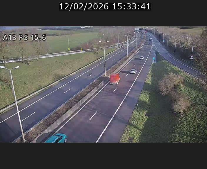 <h2>Traffic live webcam Luxembourg Kayl - A13 direction Dudelange - BK 15.6</h2>