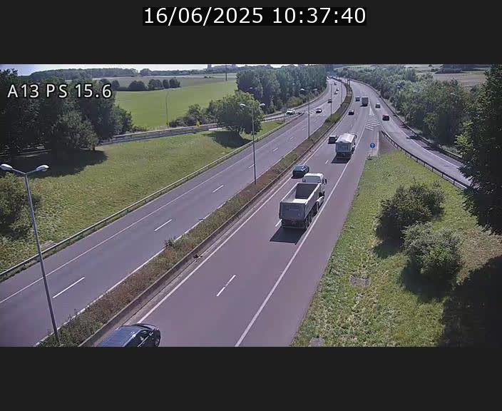 Traffic live webcam Luxembourg Kayl - A13 direction Dudelange - BK 15.6