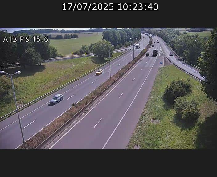 <h2>Traffic live webcam Luxembourg Kayl - A13 direction Dudelange - BK 15.6</h2>
