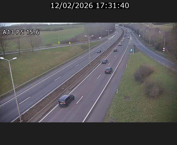 Traffic live webcam Luxembourg Kayl - A13 direction Dudelange - BK 15.6