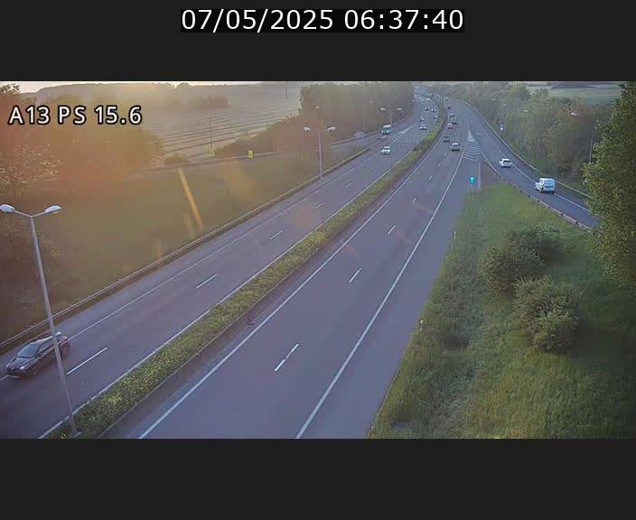 Traffic live webcam Luxembourg Kayl - A13 direction Dudelange - BK 15.6