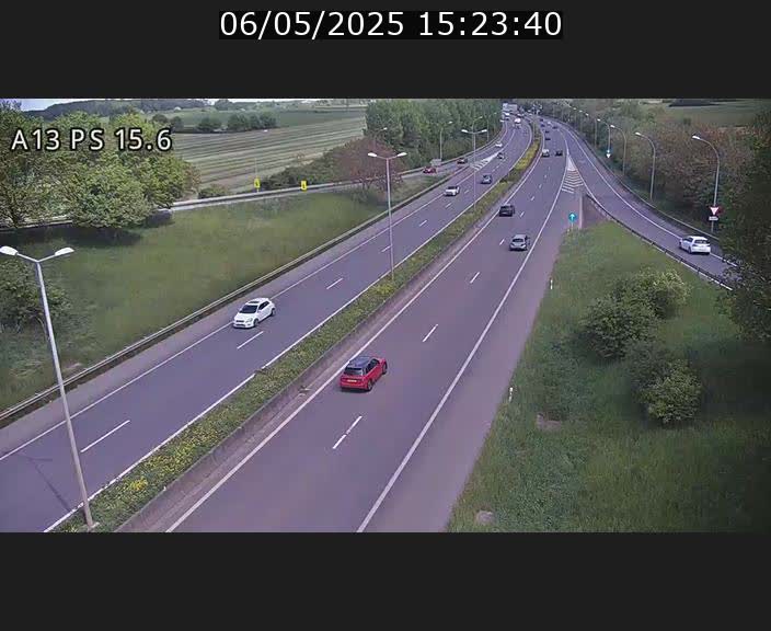 Traffic live webcam Luxembourg Kayl - A13 direction Dudelange - BK 15.6