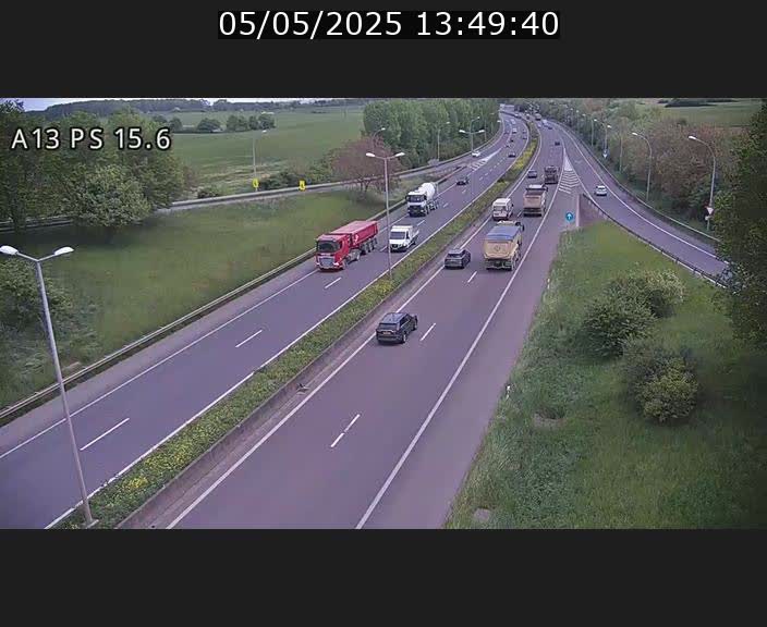 Traffic live webcam Luxembourg Kayl - A13 direction Dudelange - BK 15.6