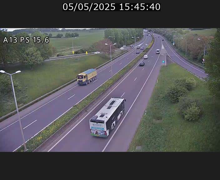 Traffic live webcam Luxembourg Kayl - A13 direction Dudelange - BK 15.6