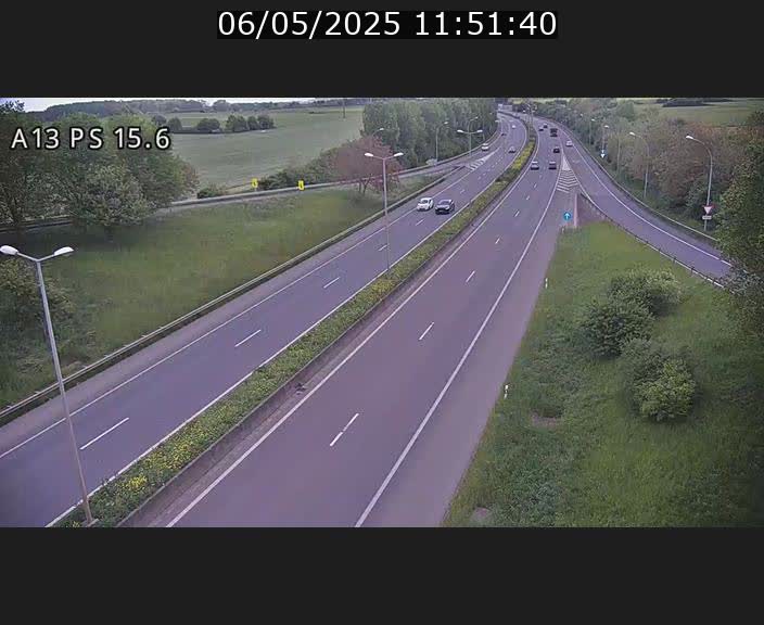 Traffic live webcam Luxembourg Kayl - A13 direction Dudelange - BK 15.6