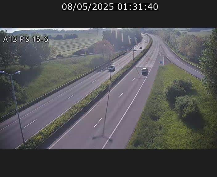 Traffic live webcam Luxembourg Kayl - A13 direction Dudelange - BK 15.6