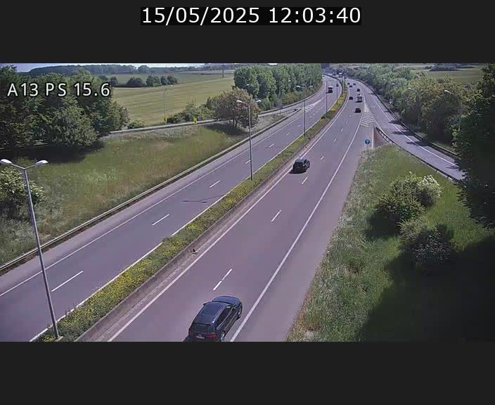 Traffic live webcam Luxembourg Kayl - A13 direction Dudelange - BK 15.6