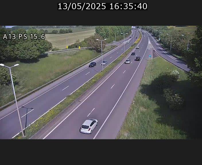 Traffic live webcam Luxembourg Kayl - A13 direction Dudelange - BK 15.6
