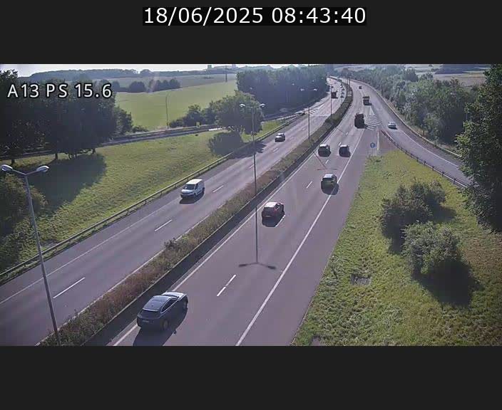 Traffic live webcam Luxembourg Kayl - A13 direction Dudelange - BK 15.6