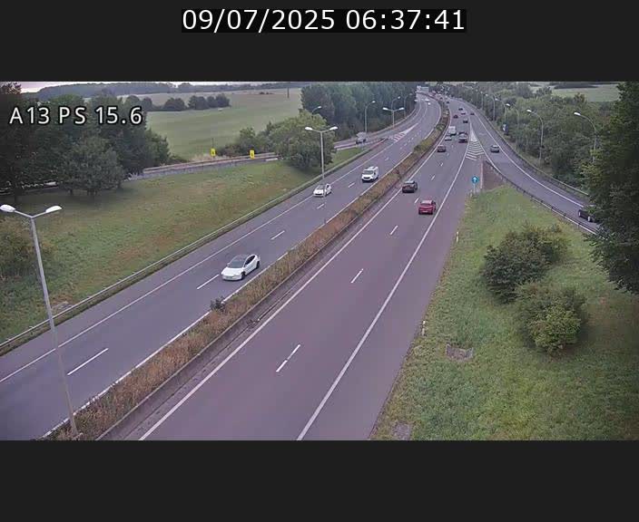 Traffic live webcam Luxembourg Kayl - A13 direction Dudelange - BK 15.6