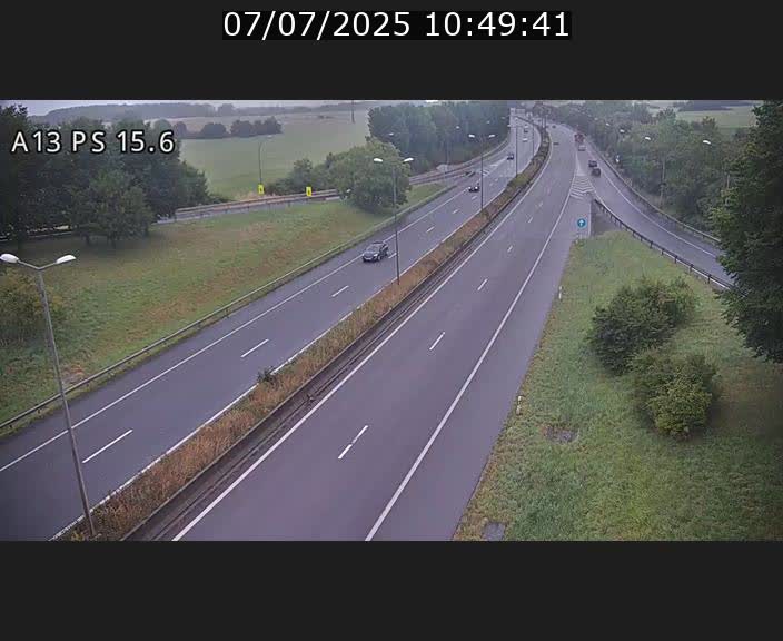 Traffic live webcam Luxembourg Kayl - A13 direction Dudelange - BK 15.6