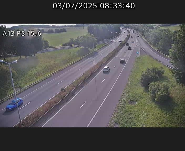 Traffic live webcam Luxembourg Kayl - A13 direction Dudelange - BK 15.6