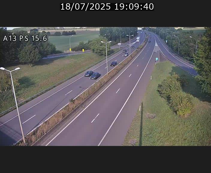 Traffic live webcam Luxembourg Kayl - A13 direction Dudelange - BK 15.6